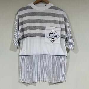 Vintage Drummer Boy Striped Tee Shirt